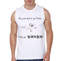 Gujjus Donâ€™t Go Fast Sleeveless White T-Shirt Hoodie, Sweatshirt | CoreVibeTees.com