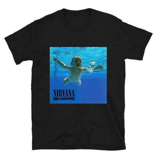 90 Nirvana Kurt Cobain Nevermind Cover T Shirt