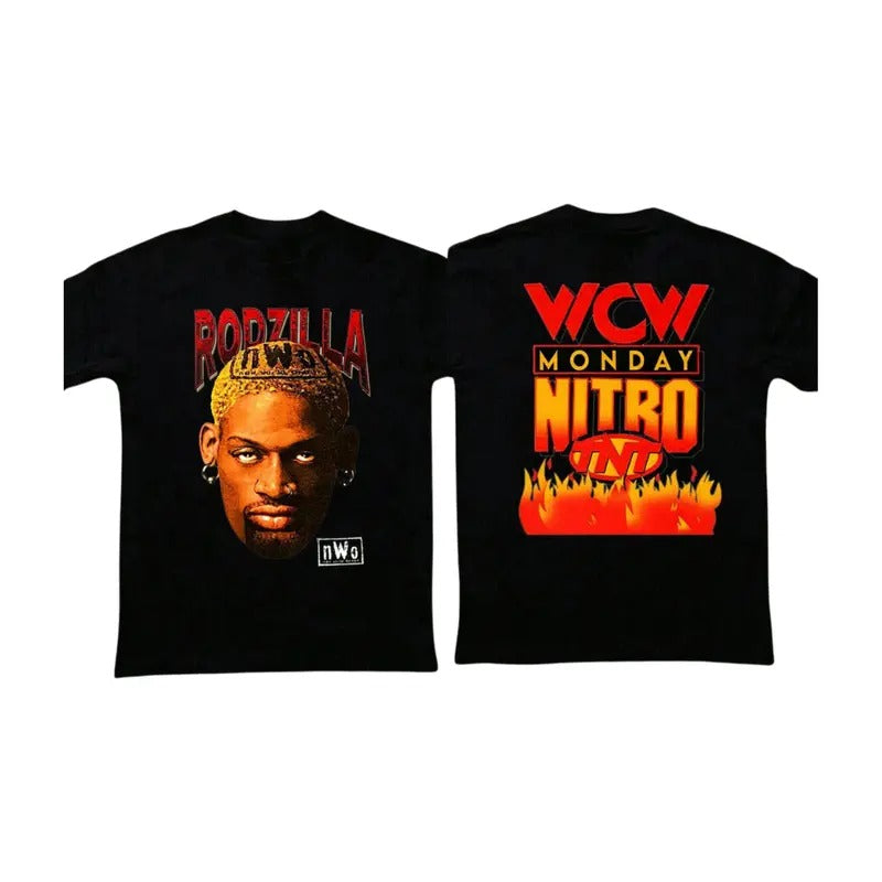 90's Rodzilla Dennis Rodman N.W.O Shirt, Rodzilla Shirt, WCW Monday Nitro TNT, Basketball Shirt, Sport Shirt, Great Gift for Fan