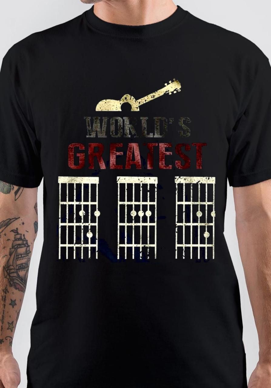 Worldâ€™s Greatest Dad Guitar Chord T-Shirt Hoodie, Sweatshirt | CoreVibeTees.com