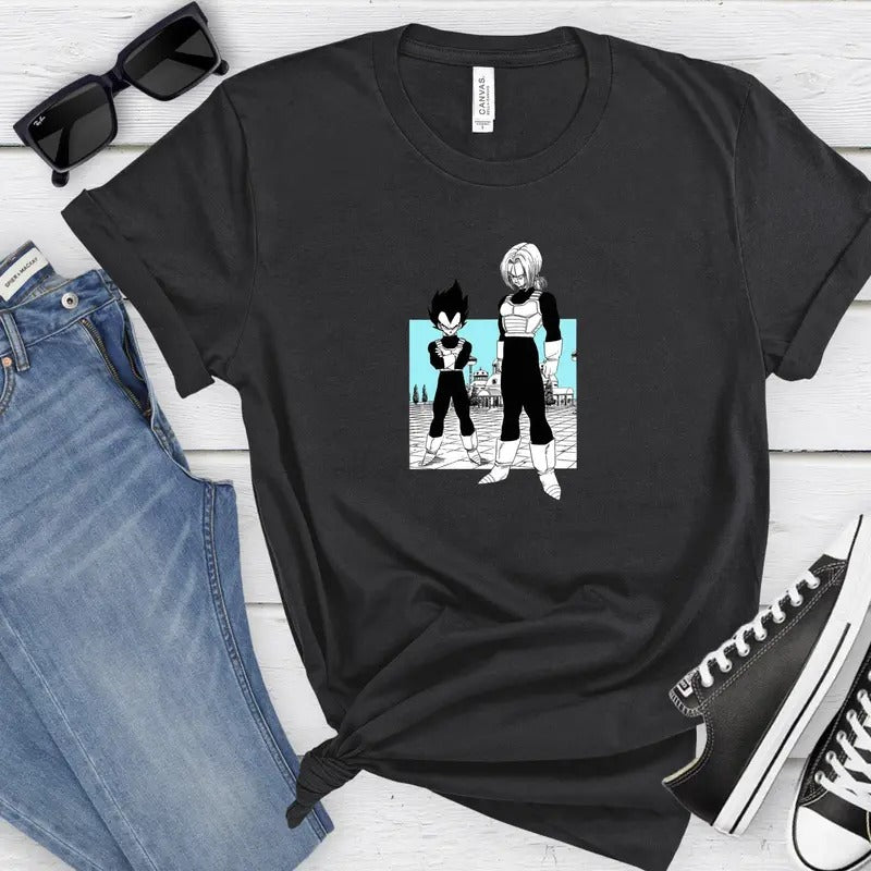 90S Anime Dragon Ball Z  Unisex Heavy Cotton Shirt ,Vegeta & Trunks Graphic T-Shirt  Y2K Anime Graphic Tee Dragon Ball Birthday Gift Sweatshirt, Hoodie, Comfort Colors