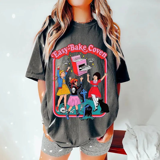 90s Easy Bake Coven Shirt, Vintage Summerween T-Shirt, Retro Halloween Tee, Vintage Halloween Tee, Witchy Vibes Shirt, Witches T-Shirt, Baking TShirt