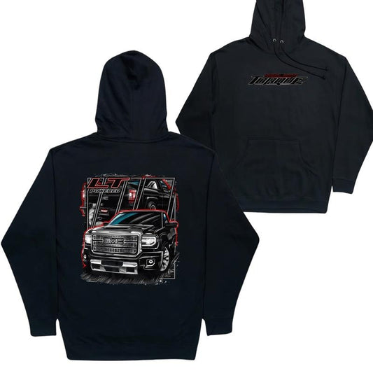 90s Style Chevy OBS Hoodie, Graphic Truck Hooded Sweatshirt, Stylish Car Merch for Automotive Enthusiasts