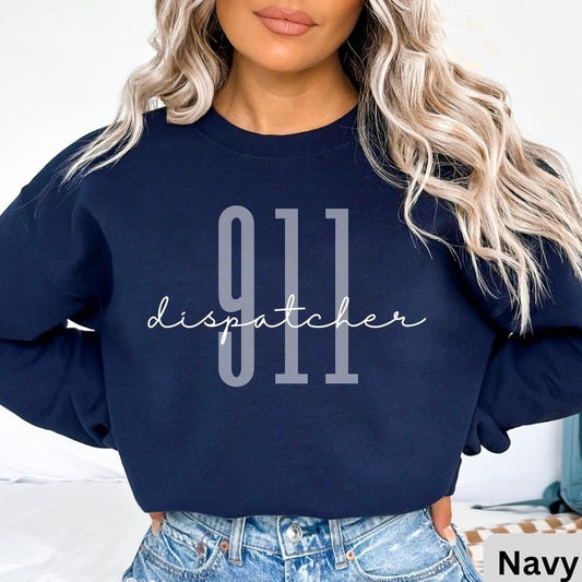 911 Dispatcher Sweatshirt, Emergency Sweater, Dispatcher Gift Crewneck, First Responders, Emergency Medical Dispatcher Shirt