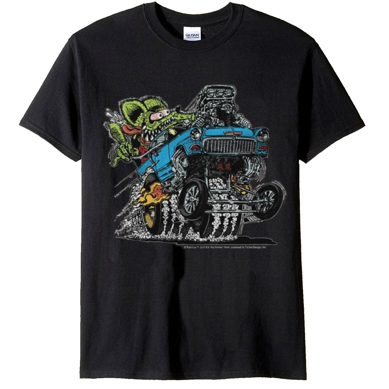 Rat Fink 1955 Blue Chevy T-Shirt Hoodie, Sweatshirt | CoreVibeTees.com (Image 1)
