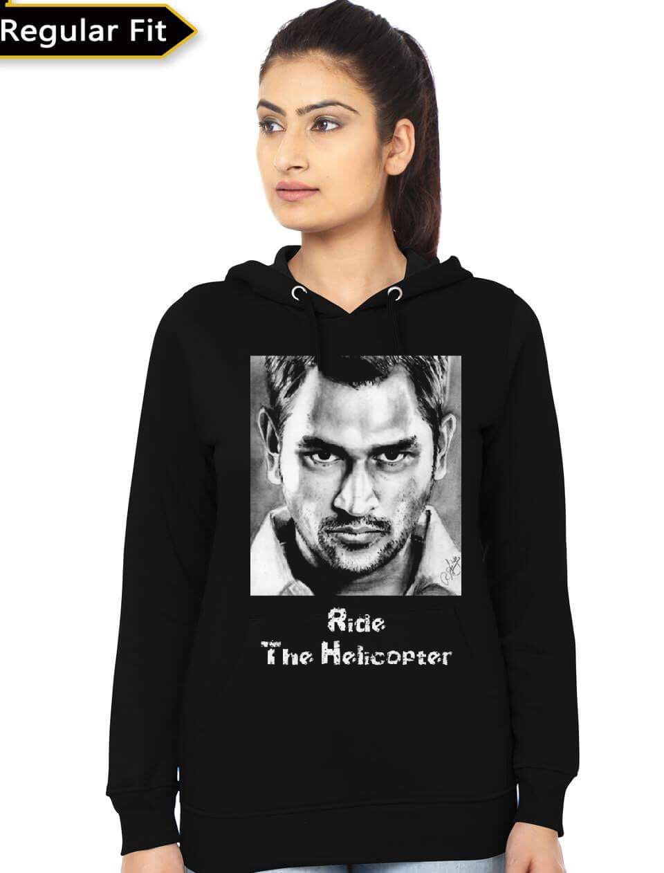 MS Dhoni Black Hoodie T-Shirts, Sweatshirt | CoreVibeTees.com