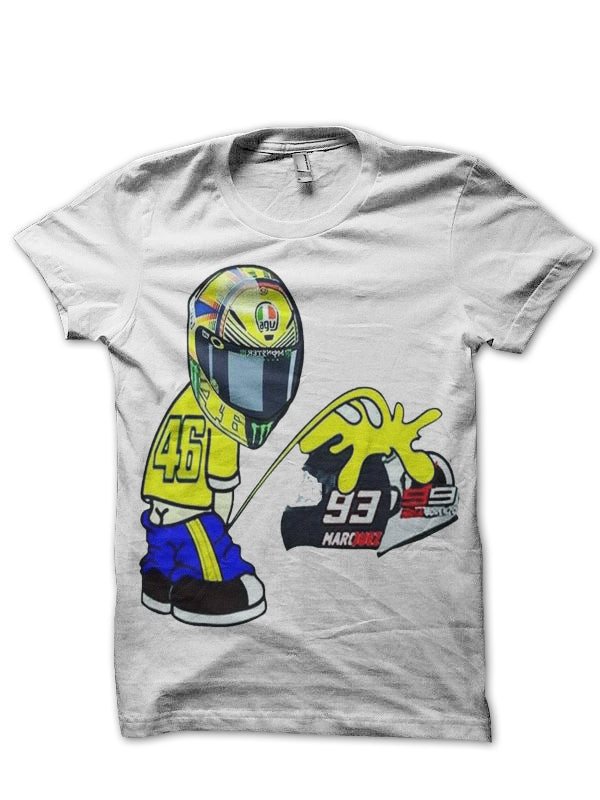 Moto GP White Half Sleeve T-Shirt Style004 Hoodie, Sweatshirt | CoreVibeTees.com