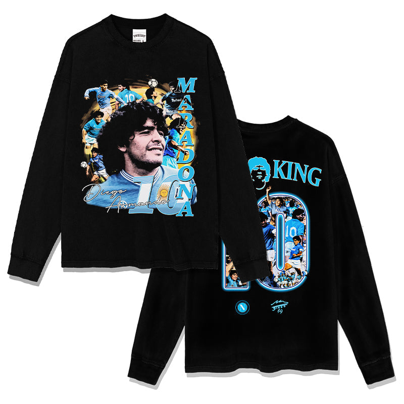DIEGO MARADONA FOOTBALL SWEATSHIRT 2024 T-Shirts, Hoodie | CoreVibeTees.com (Image 1)