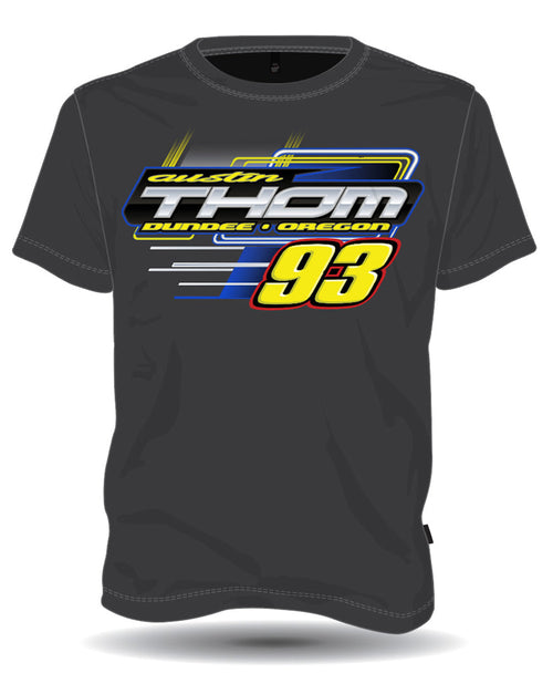 #93 Austin Thom Race Car Charcoal Tee Hoodie, Sweatshirt | CoreVibeTees.com (Image 1)