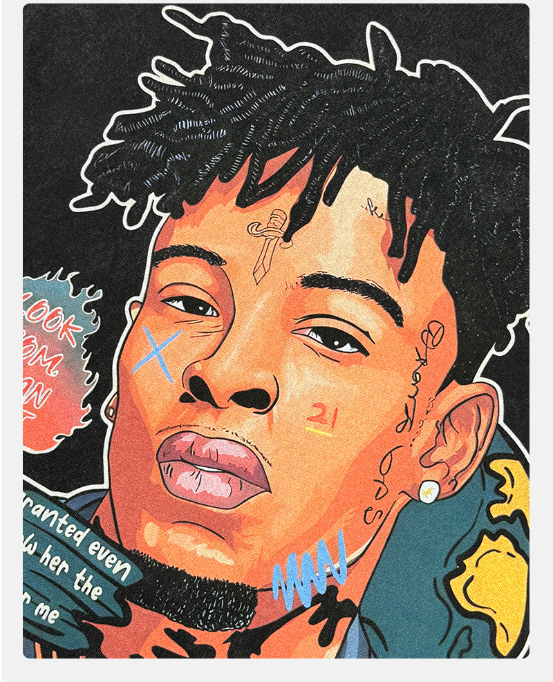 21 Savage By Comics 47 HOODIE T-Shirts, Sweatshirt | CoreVibeTees.com (Image 3)