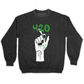 420 Is Punk Crewneck Sweatshirt T-Shirts, Hoodie | CoreVibeTees.com (Image 1)