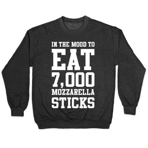 7,000 Mozzarella Sticks Crewneck Sweatshirt T-Shirts, Hoodie | CoreVibeTees.com (Image 1)