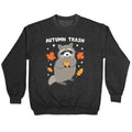 Autumn Trash Raccoon Crewneck Sweatshirt T-Shirts, Hoodie | CoreVibeTees.com (Image 1)