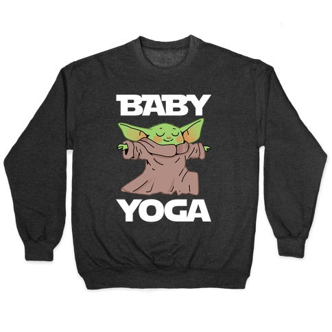 Baby Yoga Crewneck Sweatshirt T-Shirts, Hoodie | CoreVibeTees.com (Image 1)