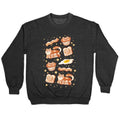 Breakfast Cats Crewneck Sweatshirt T-Shirts, Hoodie | CoreVibeTees.com (Image 1)