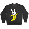 Bunny Banna Crewneck Sweatshirt T-Shirts, Hoodie | CoreVibeTees.com (Image 1)