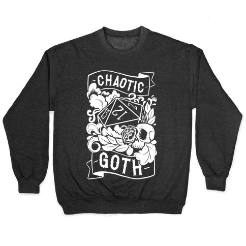 Chaotic Goth Crewneck Sweatshirt T-Shirts, Hoodie | CoreVibeTees.com (Image 1)