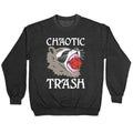 Chaotic Trash (Raccoon) Crewneck Sweatshirt T-Shirts, Hoodie | CoreVibeTees.com (Image 1)
