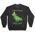 Christmas Tree Rex Crewneck Sweatshirt T-Shirts, Hoodie | CoreVibeTees.com (Image 1)