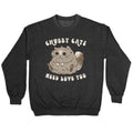 Chubby Cats Need Love Too Crewneck Sweatshirt T-Shirts, Hoodie | CoreVibeTees.com (Image 1)