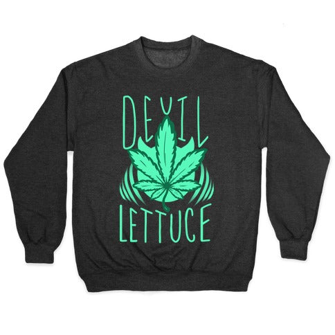 Devil Lettuce Crewneck Sweatshirt T-Shirts, Hoodie | CoreVibeTees.com (Image 1)