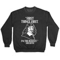 First Things First I'm The Realest (Descartes) Crewneck Sweatshirt T-Shirts, Hoodie | CoreVibeTees.com (Image 1)