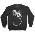 Floral Dinosaur Crewneck Sweatshirt T-Shirts, Hoodie | CoreVibeTees.com (Image 1)
