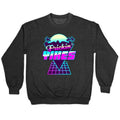 Frickin' YIKES Retro Wave Crewneck Sweatshirt T-Shirts, Hoodie | CoreVibeTees.com (Image 1)