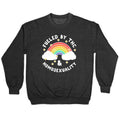 Fueled By THC & Homosexuality Crewneck Sweatshirt T-Shirts, Hoodie | CoreVibeTees.com (Image 1)