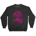 There is no limit to what we, as women, can accomplish. -Michelle Obama Crewneck Sweatshirt T-Shirts, Hoodie (Image 1)