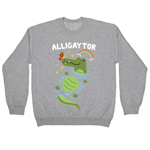 Alligaytor (Gay Alligator) Crewneck Sweatshirt T-Shirts, Hoodie | CoreVibeTees.com (Image 2)