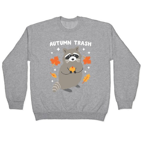 Autumn Trash Raccoon Crewneck Sweatshirt T-Shirts, Hoodie | CoreVibeTees.com (Image 2)