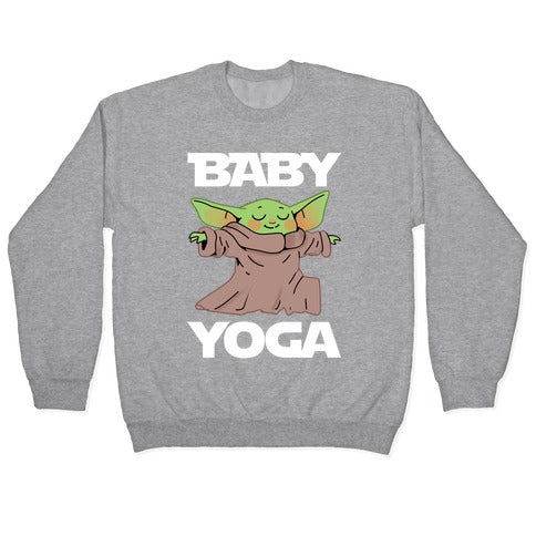 Baby Yoga Crewneck Sweatshirt T-Shirts, Hoodie | CoreVibeTees.com (Image 2)