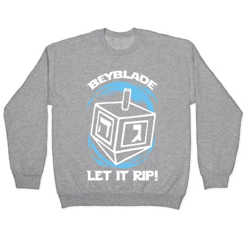 Beyblade Let It Rip Dreidel Crewneck Sweatshirt T-Shirts, Hoodie | CoreVibeTees.com (Image 2)
