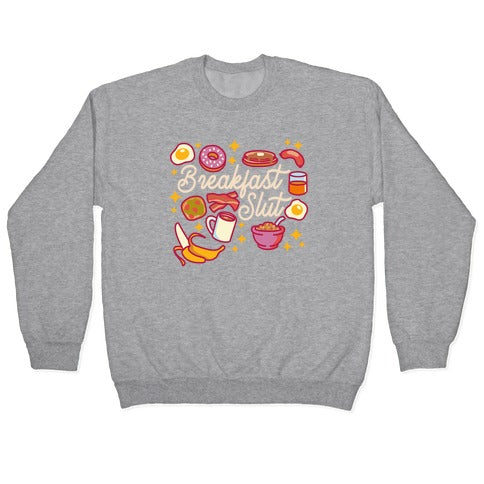 Breakfast Slut Crewneck Sweatshirt T-Shirts, Hoodie | CoreVibeTees.com (Image 2)