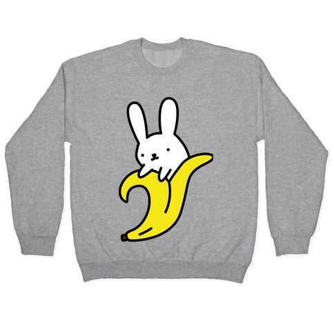 Bunny Banna Crewneck Sweatshirt T-Shirts, Hoodie | CoreVibeTees.com (Image 2)