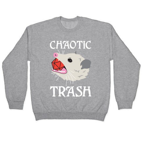 Chaotic Trash (Opossum) Crewneck Sweatshirt T-Shirts, Hoodie | CoreVibeTees.com (Image 2)