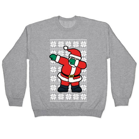 Dabbing Santa Crewneck Sweatshirt T-Shirts, Hoodie | CoreVibeTees.com (Image 2)