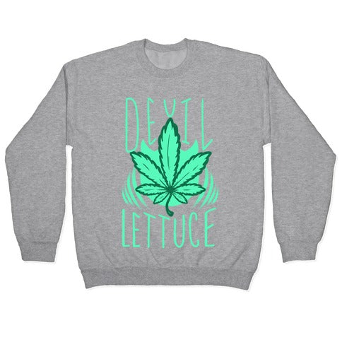 Devil Lettuce Crewneck Sweatshirt T-Shirts, Hoodie | CoreVibeTees.com (Image 2)