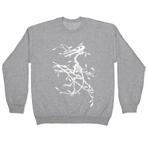 Floral Dinosaur Crewneck Sweatshirt Style001 T-Shirts, Hoodie | CoreVibeTees.com (Image 2)