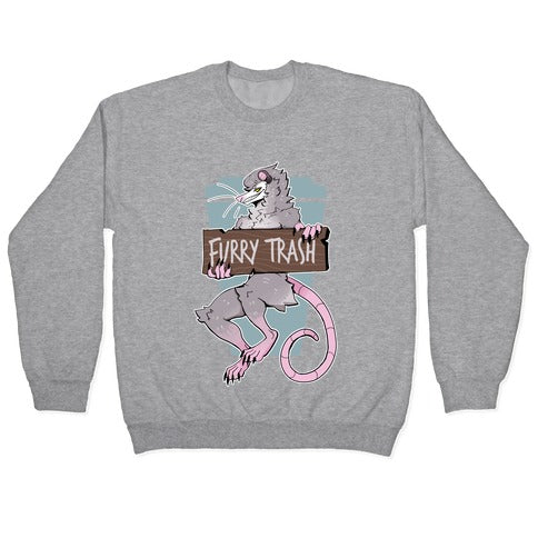 Furry Trash Crewneck Sweatshirt T-Shirts, Hoodie | CoreVibeTees.com (Image 2)