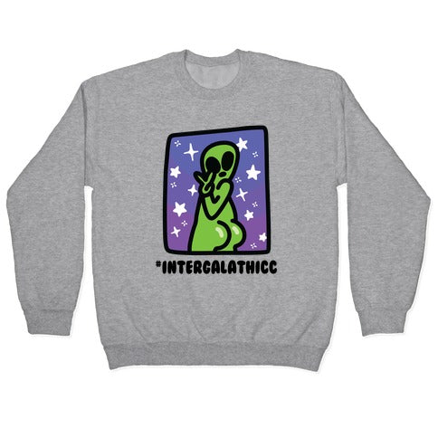 #Intergalathicc Crewneck Sweatshirt T-Shirts, Hoodie | CoreVibeTees.com (Image 2)