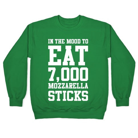 7,000 Mozzarella Sticks Crewneck Sweatshirt T-Shirts, Hoodie | CoreVibeTees.com (Image 3)