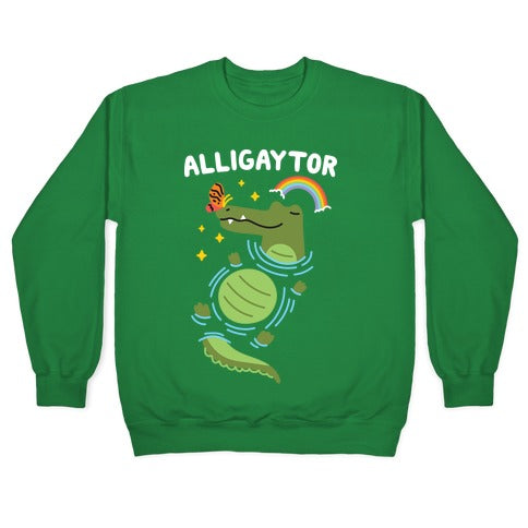 Alligaytor (Gay Alligator) Crewneck Sweatshirt T-Shirts, Hoodie | CoreVibeTees.com (Image 3)