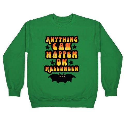 Anything Can Happen on Halloween Crewneck Sweatshirt T-Shirts, Hoodie | CoreVibeTees.com (Image 3)