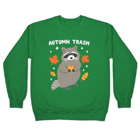 Autumn Trash Raccoon Crewneck Sweatshirt T-Shirts, Hoodie | CoreVibeTees.com (Image 3)