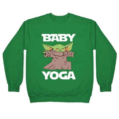 Baby Yoga Crewneck Sweatshirt T-Shirts, Hoodie | CoreVibeTees.com (Image 3)