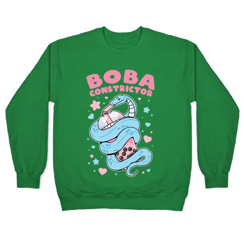 Boba Constrictor Crewneck Sweatshirt T-Shirts, Hoodie | CoreVibeTees.com (Image 3)
