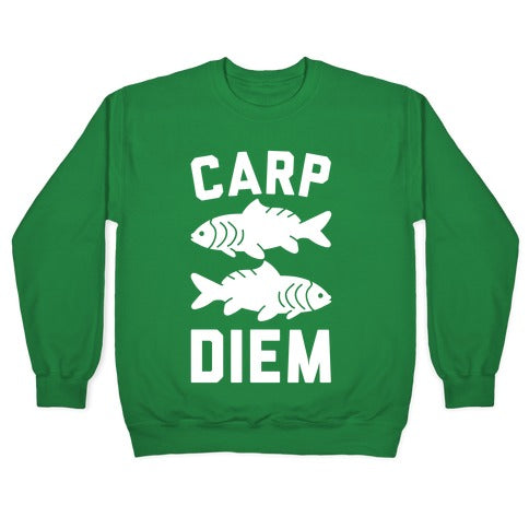 Carp Diem Crewneck Sweatshirt T-Shirts, Hoodie | CoreVibeTees.com (Image 3)