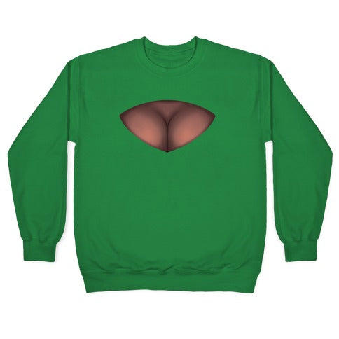 Cleavage Window Crewneck Sweatshirt T-Shirts, Hoodie | CoreVibeTees.com (Image 3)